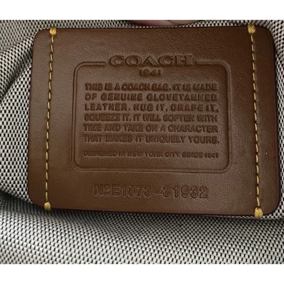 Coach 1941 Cooper Carryall Rivets Heather Gray Glovetanned Leather 31932 Rogue - Picture 8 of 12